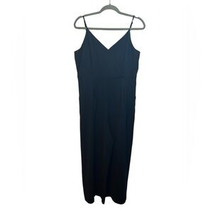 Société Navy Blue Sleeveless Wide Leg Jumpsuit